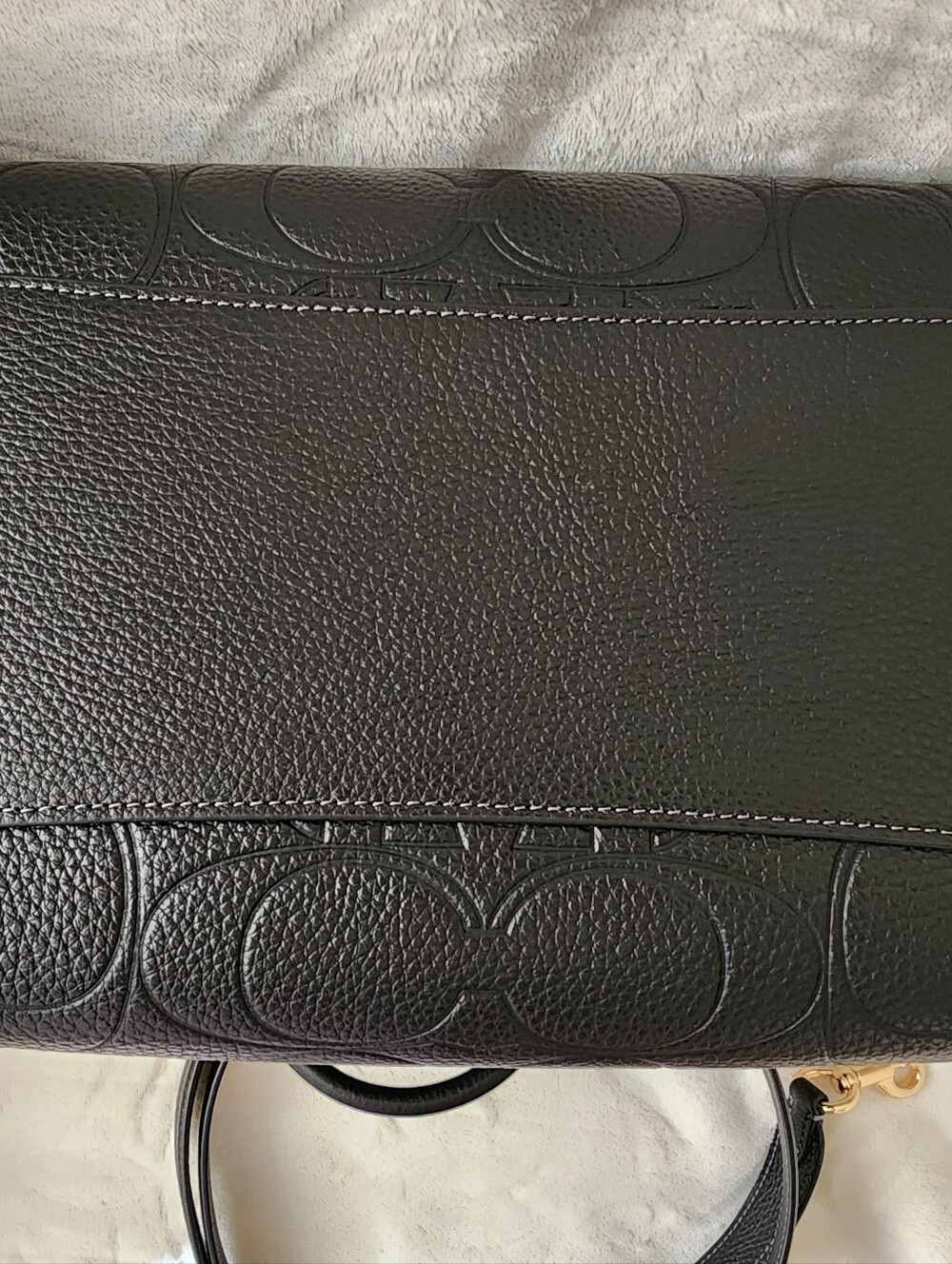 Rowan Large Satchel Bag In Signature Leather - Picture 5 of 9